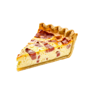 Bacon and Thyme Quiche – Slice