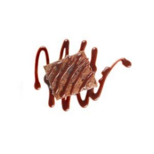 Piece of chocolate brownie cake